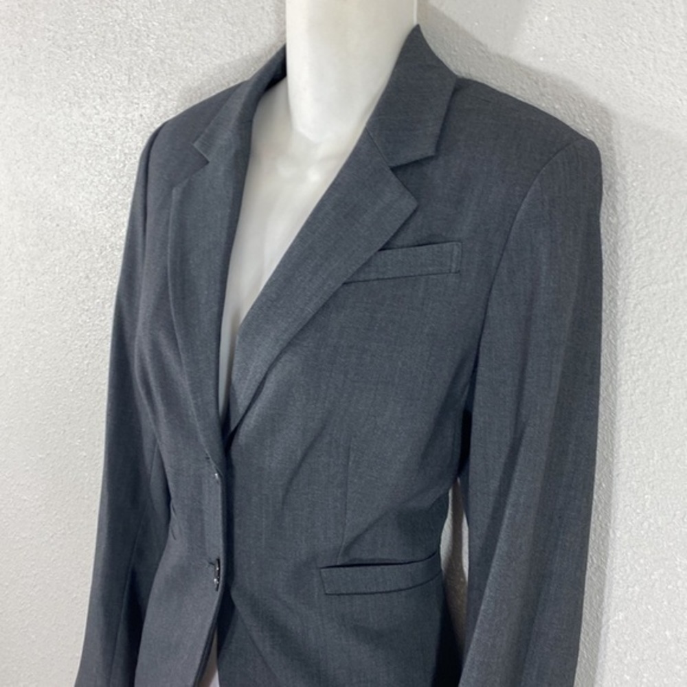 Calvin Klein Gray Two Button Front Stretch Blazer… - image 6